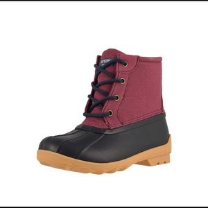 Girls Kids/youth Size 2 Sperry Rain Winter Snow Boots.